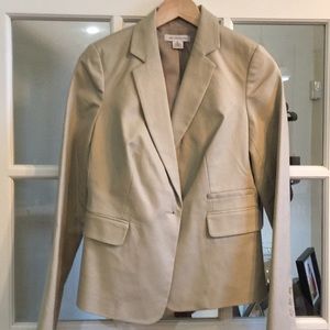 Liz Claiborne khaki blazer in cotton.